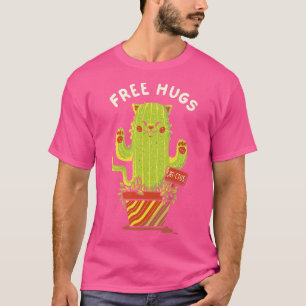 Catctus Free Hugs Cats by Tobe Fonseca Tシャツ