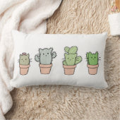 Catcus家族Cusion ランバークッション (ブランケット)