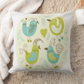 cateの漫画の鳥 クッション (ブランケット)