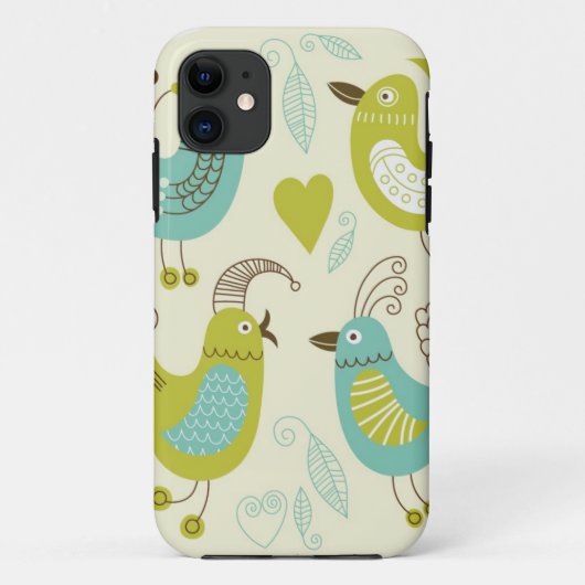 cateの漫画の鳥 Case-Mate iPhoneケース (裏面)