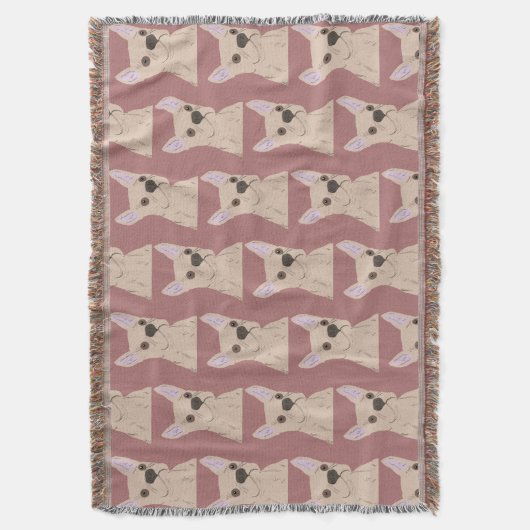 Cate dog スローブランケット (正面縦)