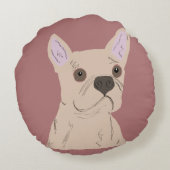 Cate dog ラウンドクッション (裏面)