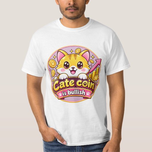 CATECOIN ミームコイン Tシャツ (正面)