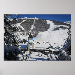 Catedralのスキー場、Barilocheアルゼンチン ポスター