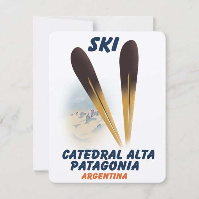 Catedral Alta Patagonia，アルゼンチンスキーポスター (正面)