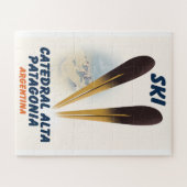 Catedral Alta Patagonia,アルゼンチンスキーポスター ジグソーパズル (横)