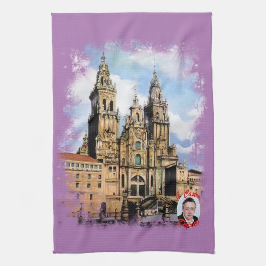 Catedral de Santiago de Compostela キッチンタオル (縦)