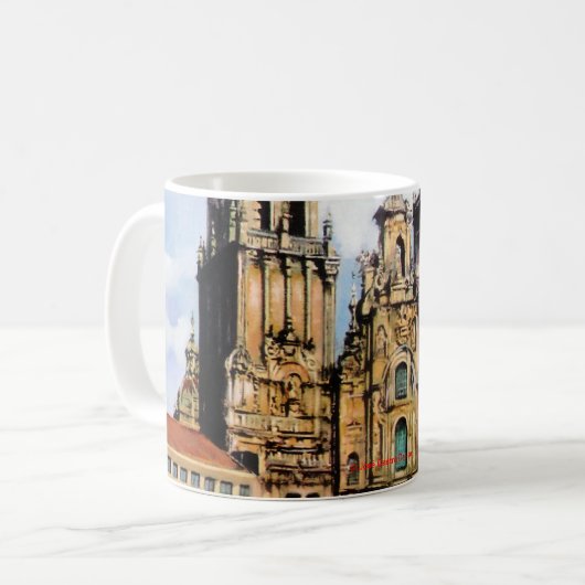Catedral de Santiago de Compostela コーヒーマグカップ (正面左)