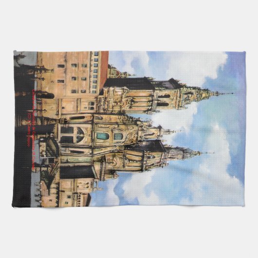 Catedral de Santiago de Compostela (A Coruña) キッチンタオル (横)