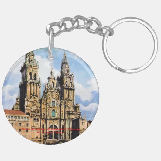Catedral de Santiago de Compostela (A Coruña) キーホルダー (裏面左)