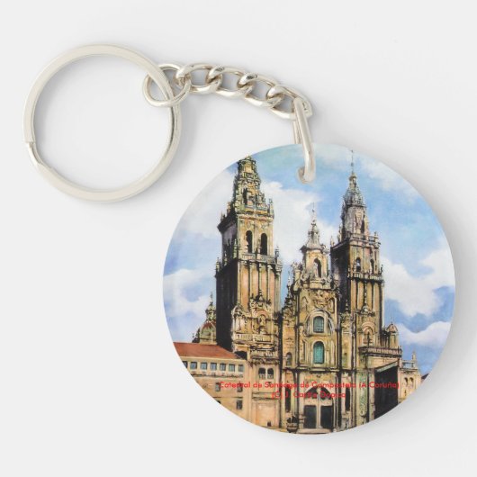 Catedral de Santiago de Compostela (A Coruña) キーホルダー (正面)