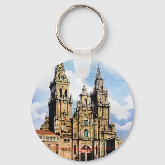 Catedral de Santiago de Compostela (A Coruña) キーホルダー (正面)