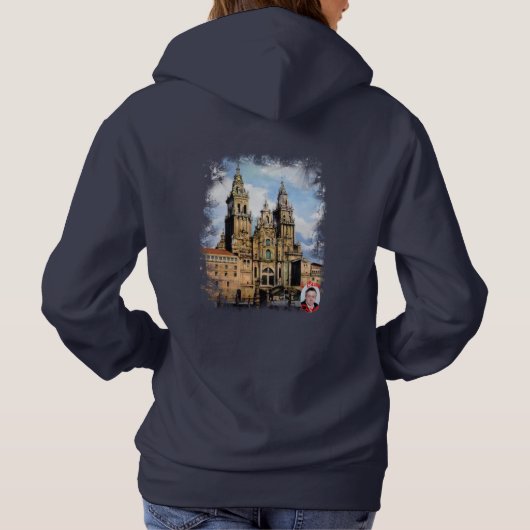 Catedral de Santiago de Compostela (A Coruña) パーカ (裏面)