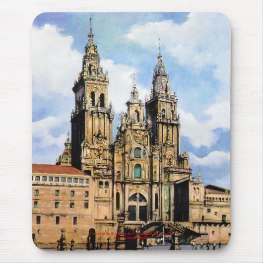 Catedral de Santiago de Compostela (A Coruña) マウスパッド (正面)