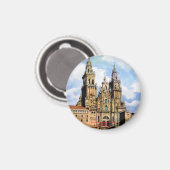 Catedral de Santiago de Compostela (A Coruña) マグネット (正面/裏面)
