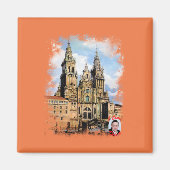 Catedral de Santiago de Compostela (A Coruña) マグネット (正面)