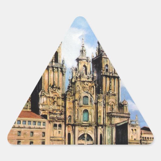 Catedral de Santiago de Compostela (A Coruña) 三角形シール (正面)