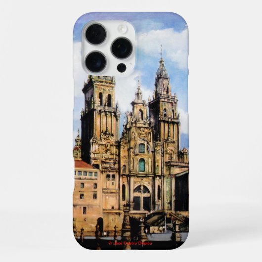 Catedral de Santiago de Compostela iPhoneケース (裏面)