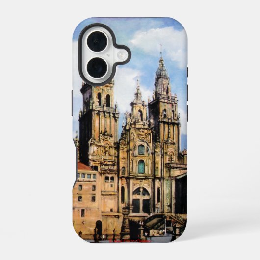 Catedral de Santiago de Compostela iPhone 16ケース (裏面)