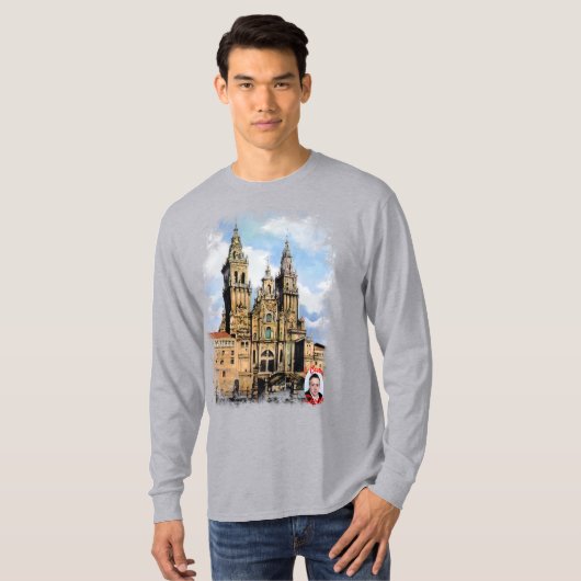 Catedral de Santiago de Compostela Tシャツ (正面フル)