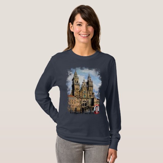 Catedral de Santiago de Compostela Tシャツ (正面フル)