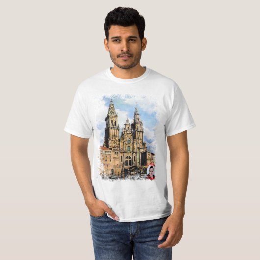 Catedral de Santiago de Compostela Tシャツ (正面フル)