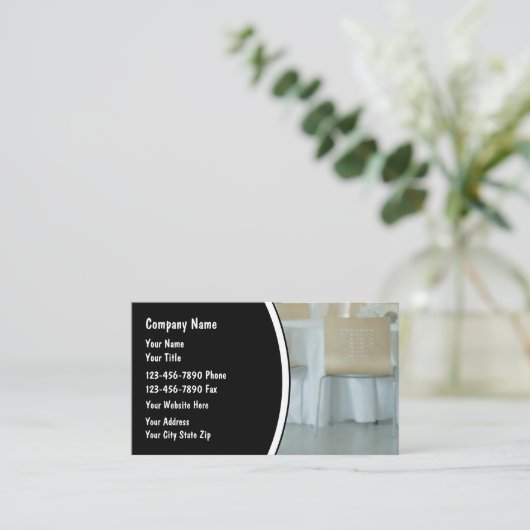 Catering Modern Business Cards 名刺 (スタンド正面)