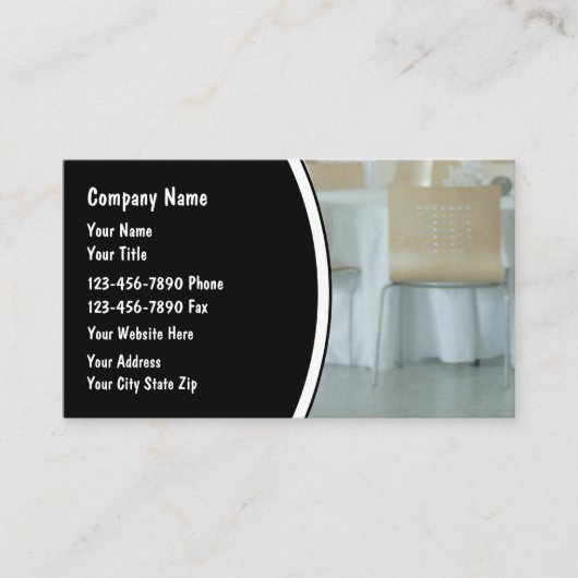 Catering Modern Business Cards 名刺 (正面)