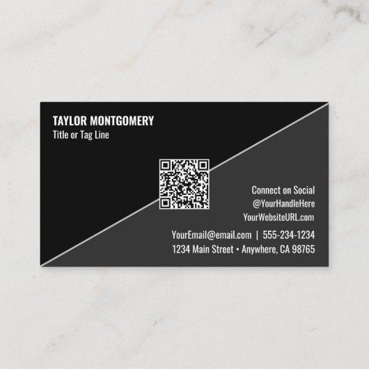 Catering Social Media QR Code 名刺 (裏面)