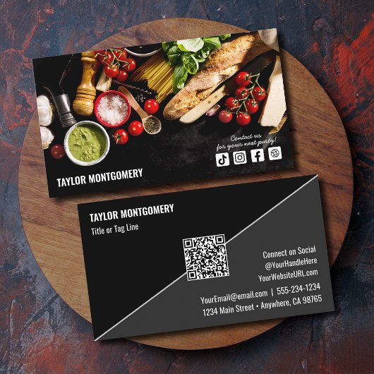 Catering Social Media QR Code 名刺