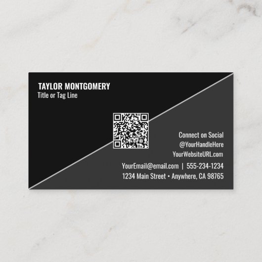 Catering Social Media QR Code 名刺 (裏面)