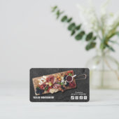 Catering Social Media QR Code 名刺 (スタンド正面)