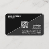 Catering Social Media QR Code 名刺 (裏面)