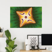 Caterpillar – フラクタルポスター ポスター (ホームオフィス)