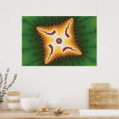 Caterpillar – フラクタルポスター ポスター (キッチン)