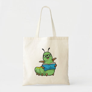 Caterpillar asおたくwith Book & Glass トートバッグ