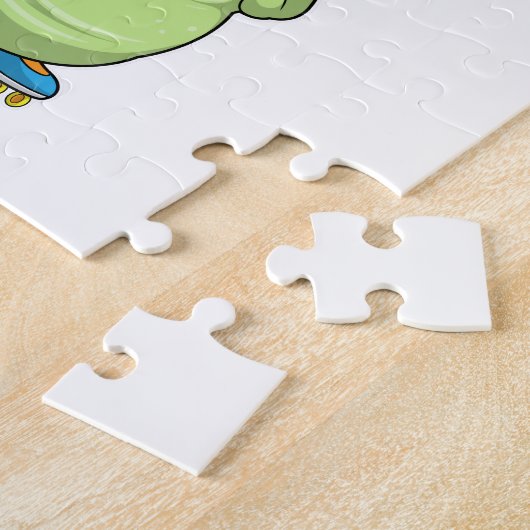 Caterpillar as Inline skater with Roller skates.pn ジグソーパズル (側面)