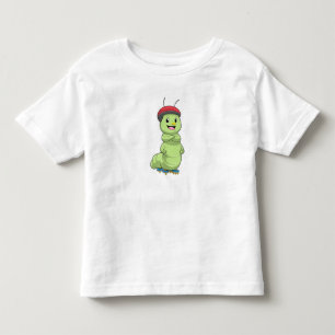 Caterpillar as Inline skater with Roller skates.pn トドラーTシャツ