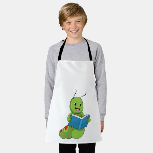 Caterpillar at 読's with Book エプロン (着用した状態)