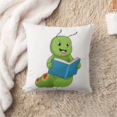Caterpillar at 読's with Book クッション (ブランケット)