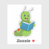 Caterpillar at 読's with Book シール (シート)