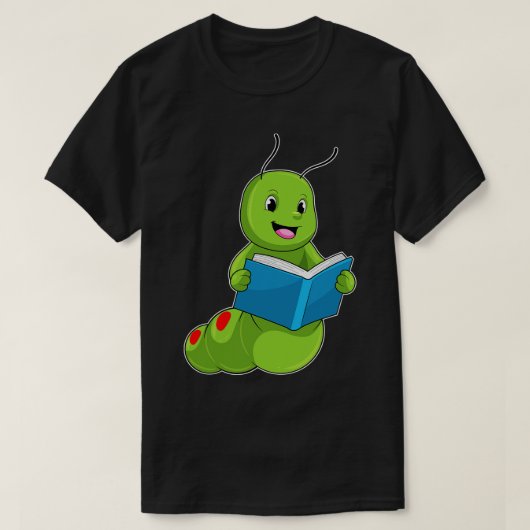 Caterpillar at 読's with Book Tシャツ (デザイン正面)
