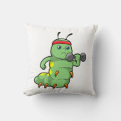 Caterpillar at Strength training with Dumbbell クッション (正面)