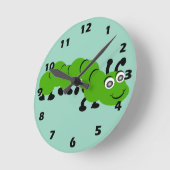 Caterpillar Design ラウンド壁時計 (傾斜)