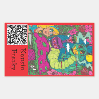 Caterpillar Hookah 長方形シール