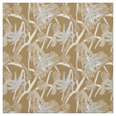 Caterpillar maximalist rustic tropical - brown  ファブリック (見本)