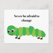 Caterpillar Postcard Greeting Card ポストカード (正面)