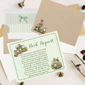 Caterpillar Shower Diaper Raffle/ Book Request ノートカード