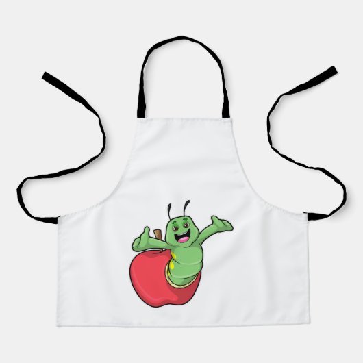 Caterpillar with Apple エプロン (正面)