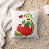 Caterpillar with Apple クッション (ブランケット)